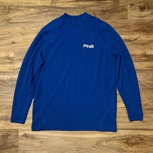 Ping Blue Long Sleeve Top